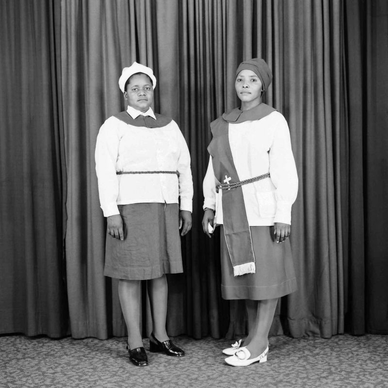 [Two women wearing Zionist Christian uniforms] Walther Collection