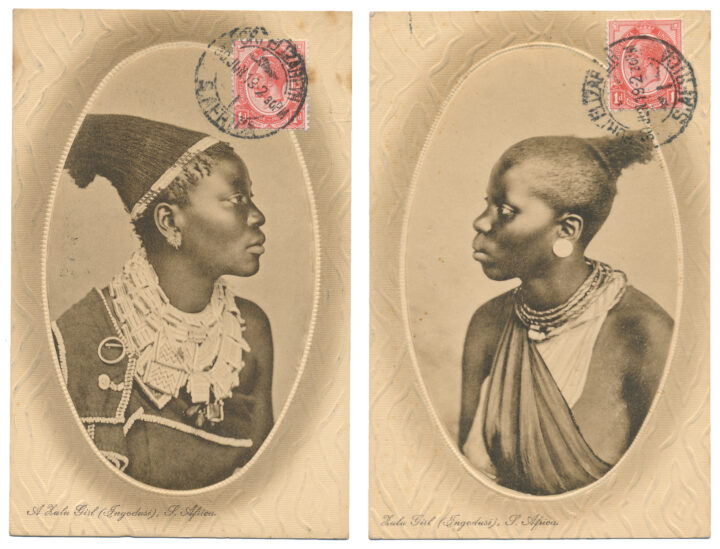 19c African Postcards two images