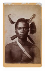 19 C 1521 Man with feathered headdress front