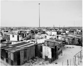 DG 1428 Goldblatt David Structures Flushing Meadows So Called Because It Had Water Borne Sanitation And Light Masts Site B Khayelitsha Cape Town Cape 1987